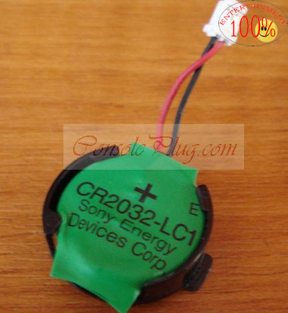 ConsolePlug CP03035 Lithium Button Cell Battery (CR2032-LC1) for PS3 Mainboard Board